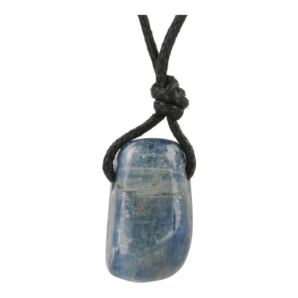Blauwe kyaniet hanger doorboord - Koop ze bij Blije Boeddha edelstenen