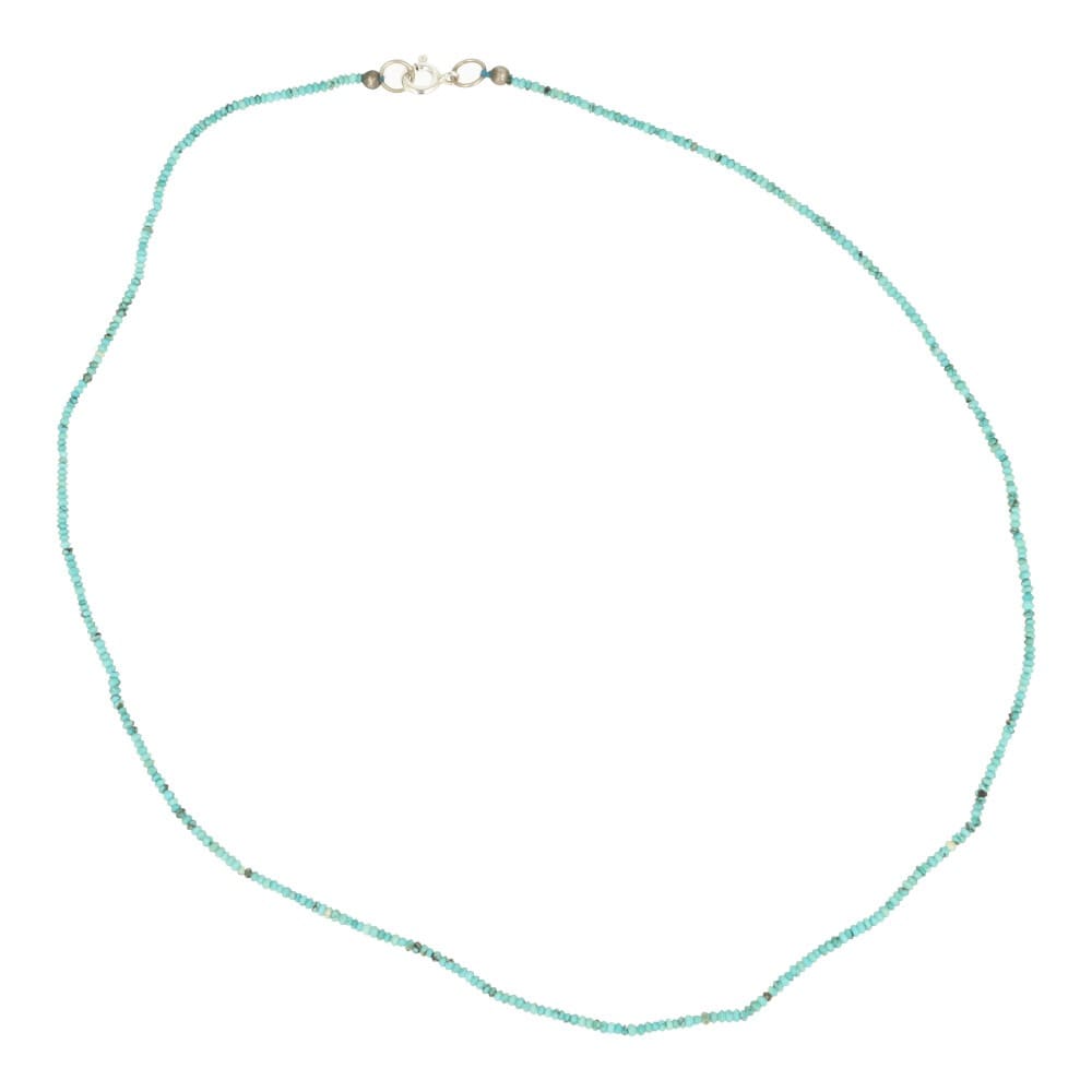 Turquoise ketting 45cm fijn - Koop bij Blije Boeddha edelstenen