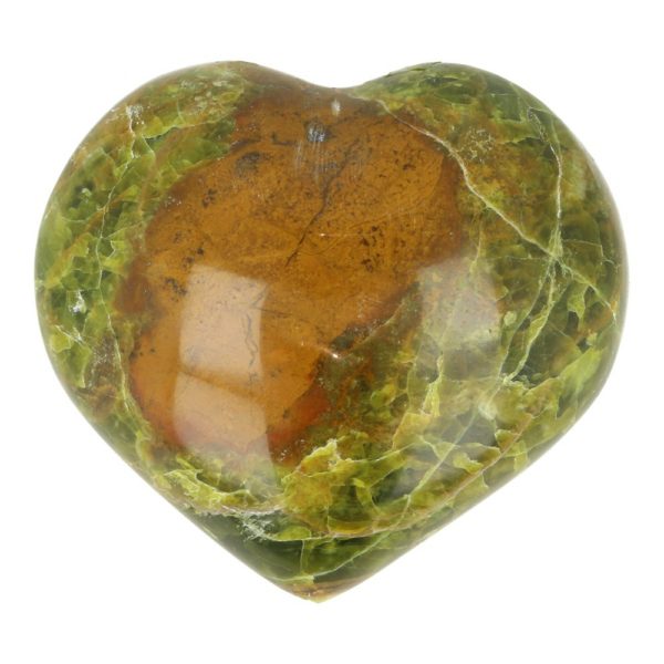 Fraai groene opaal hart van 76mm breed en 4,5cm dik uit Madagaskar